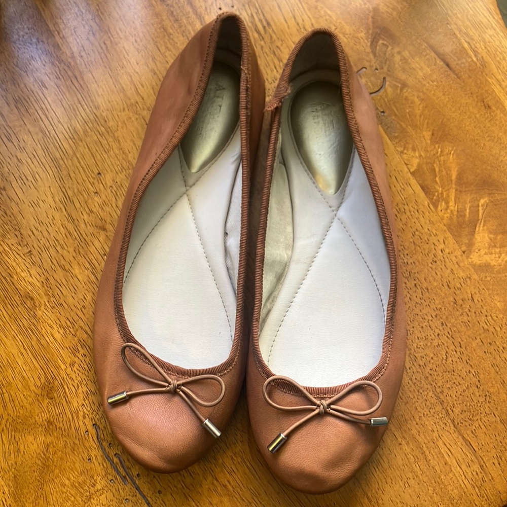 Alfani step flex chestnut flats size 8